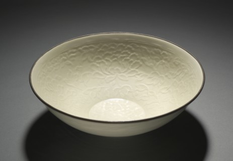 Large Bowl with Peony Scrolls, 1100s. China, Hebei province, Quyang, Jin dynasty (1115-1234).