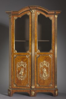 Bookcase, c. 1720. Attributed to Charles Cressent (French, 1685-1768). Kingwood and rosewood