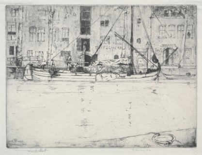 Unloading Peat, 1889. Frank Short (British, 1857-1945). Etching and aquatint