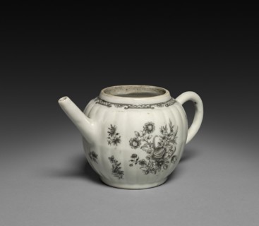 Teapot, c. 1750-1770. China, Chinese Export -- European Market, 18th century. Porcelain; overall: