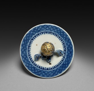 Teapot (lid), c. 1775-1800. China, Chinese Export -- English or American Markets, 18th century.