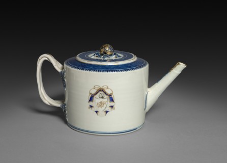 Teapot, c. 1775-1800. China, Chinese Export -- English or American Markets, 18th century.