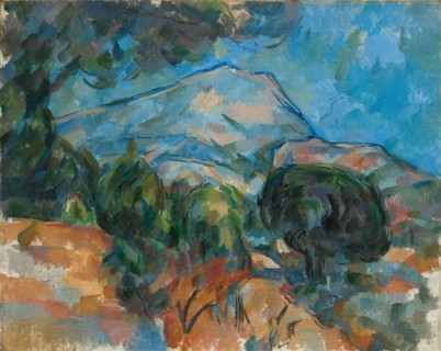 Mount Sainte-Victoire, c. 1904. Paul Cézanne (French, 1839-1906). Oil on fabric; framed: 87.5 x 106