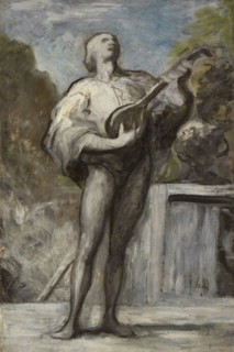 The Troubadour, 1868-1873. Honoré Daumier (French, 1808-1879). Oil on fabric; framed: 99.5 x 73 x 8