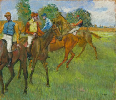 Before the Race, c. 1887-1889. Edgar Degas (French, 1834-1917). Pastel ; sheet: 57.5 x 65.4 cm (22