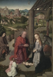 The Nativity, c. 1485-1490. Gerard David (Netherlandish, 1450/60-1523). Oil on wood panel; framed: