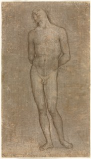 Saint Sebastian, c. 1493. Perugino (Italian, c1450/55-1523). Metalpoint; sheet: 25.6 x 14.6 cm (10