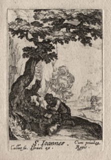 Les Penitents:  St. Jean Baptiste. Jacques Callot (French, 1592-1635). Etching