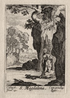 Les Penitents:  St. Madeleine repentante. Jacques Callot (French, 1592-1635). Etching