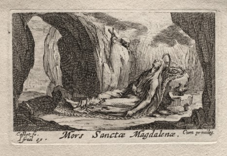 Les Penitents:  Mort de Ste. Madeleine. Jacques Callot (French, 1592-1635). Etching