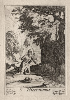 Les Penitents:  St. Jérome. Jacques Callot (French, 1592-1635). Etching