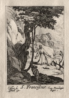 Les Penitents:  St. François. Jacques Callot (French, 1592-1635). Etching