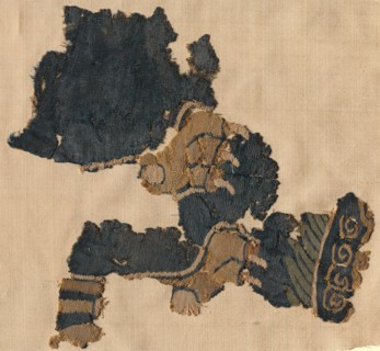 Fragment, probably from a large hanging, 900s - 1000s. Iran or Iraq, 10th-11th century ?. Tapestry