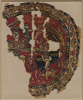 Alexander the Great on Horseback, 700s. Egypt, Islamic Umayyad or Abbasid period, 8th century. Dyed