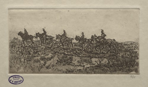 Cavalry Scene. George Hendrik Breitner (Dutch, 1857-1923)