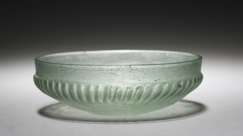 Patera Cup, 1-200. Italy, Roman, 1st-2nd Century. Molded glass; overall: 4.2 x 12.6 cm (1 5/8 x 4