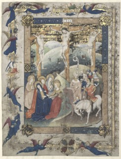 Leaf from a Missal: The Crucifixion (Frontispiece for the Canon of the Mass), c. 1440-1450. Master