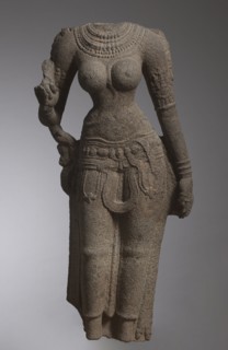 (Parvati) Devi, 1000s. South India, Chola period (900-13th century). Granite; overall: 116.8 x 48.3