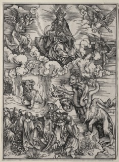 The Beast with Seven Heads and the Beast with Lamb's Horns. Albrecht Dürer (German, 1471-1528).