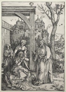 The Life of the Virgin: Christ Taking Leave of His Mother, c. 1504-1505. Albrecht Dürer (German,