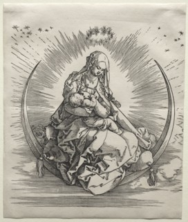 The Life of the Virgin: The Virgin on a Crescent, c. 1510-1511. Albrecht Dürer (German, 1471-1528).
