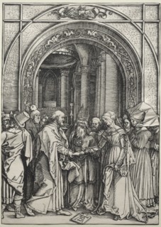 The Life of the Virgin: The Betrothal of the Virgin, c. 1504-1505. Albrecht Dürer (German,
