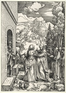 The Life of the Virgin: The Visitation, c. 1504. Albrecht Dürer (German, 1471-1528). Woodcut