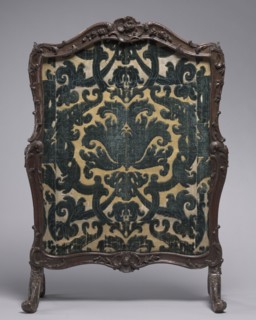 Fire Screen, c. 1750. France, 18th century. Wood and velvet panel; overall: 109.9 x 77.5 x 38.8 cm