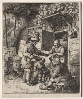 The Peddlar, 1741. Christian Wilhelm Ernst Dietrich (German, 1712-1774). Etching