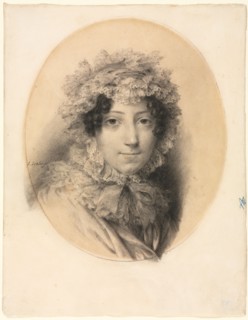 Portrait of a Lady, 1767-1855. Jean-Baptiste Isabey (French, 1767-1855). Black chalk with stumping,