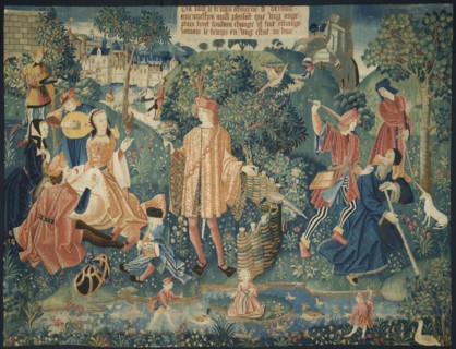 Time (From Chateau de Chaumont Set), 1512-1515. France, Lyon(?), early 16th century. Silk and wool;