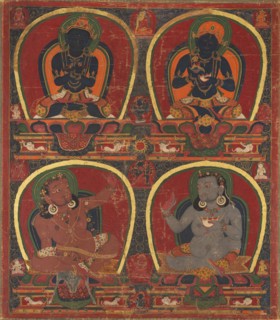Vajradhara, Nairatmya, and Mahasiddhas