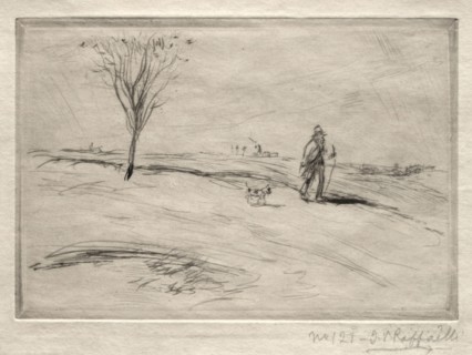 Le Chamineau. Jean-François Raffaëlli (French, 1850-1924). Drypoint