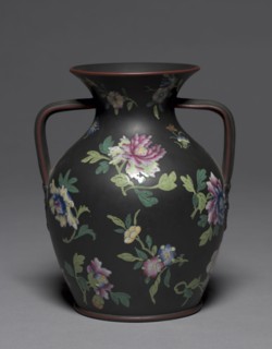 Vase, c. 1804-1810. Wedgwood Factory (British). Black basalt; diameter: 14.6 cm (5 3/4 in.);