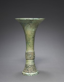 Wine Beaker (Gu), c. 1200 BC. China, late Shang dynasty (c.1600-c.1046 BC), Anyang phase (c