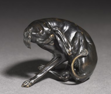 Sitting Dog Scratching Himself, c. 1525-1530. Southern Germany, possibly Nuremberg, 16th century.