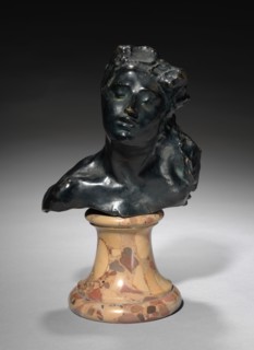 Head of the Little Martyr, c. 1880 - 1885. Auguste Rodin (French, 1840-1917). Bronze; overall: 16.2