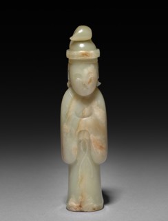 Standing Figure, 1644-1912. China, Qing dynasty (1644-1911). Jade; overall: 10.7 cm (4 3/16 in.).