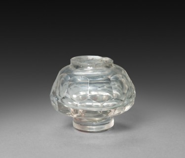 Inkwell (bottle), 1825-1850. England or America, 19th century. Gilt bronze and glass; overall: 7 x