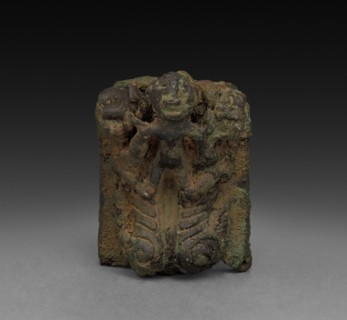 Man and Two Tigers, 1023 - c. 900 BC. China, Zhou dynasty (c. 1046-256 BC). Bronze; overall: 3.9 cm
