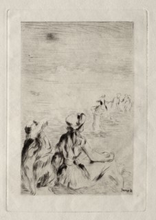 Sur la plage, à Berneval. Pierre-Auguste Renoir (French, 1841-1919). Etching