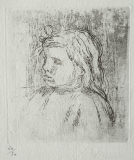 Claude Renoir, de trois-quarts à gauche, 1908. Pierre-Auguste Renoir (French, 1841-1919).