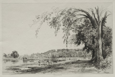 Richmond, 1871. Maxime Lalanne (French, 1827-1886). Etching