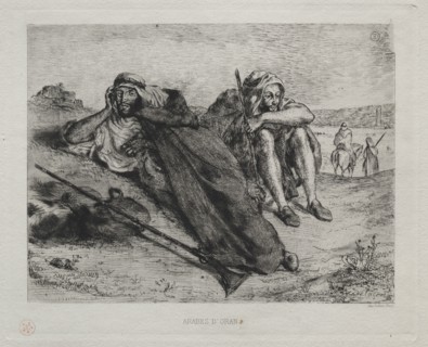 Arabes d'Oran. Eugène Delacroix (French, 1798-1863). Etching