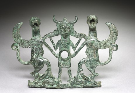 Horse Bit Cheekpiece , c. 700 BC. Luristan, Iran, c. 700 BC. Bronze, cast and incised; overall: 14
