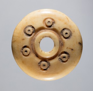 Spindle Whorl, 700s - 900s. Iran, early Islamic period, 8th - 10th century. Bone, incised; overall: