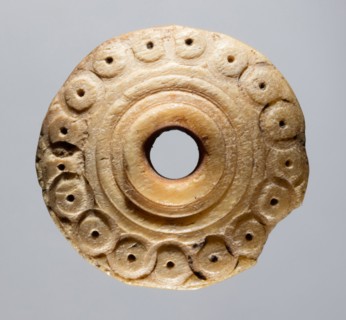 Spindle Whorl, 700s - 900s. Iran, early Islamic period, 8th - 10th century. Bone, incised; overall: