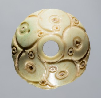 Spindle Whorl, 700s - 900s. Iran, early Islamic period, 8th - 10th century. Bone, incised; overall: