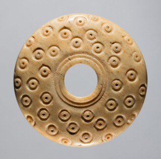 Spindle Whorl, 700s - 900s. Iran, early Islamic period, 8th - 10th century. Bone, incised; overall: