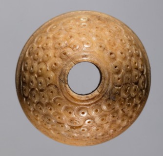Spindle Whorl, 700s - 900s. Iran, early Islamic period, 8th - 10th century. Bone, incised; overall: